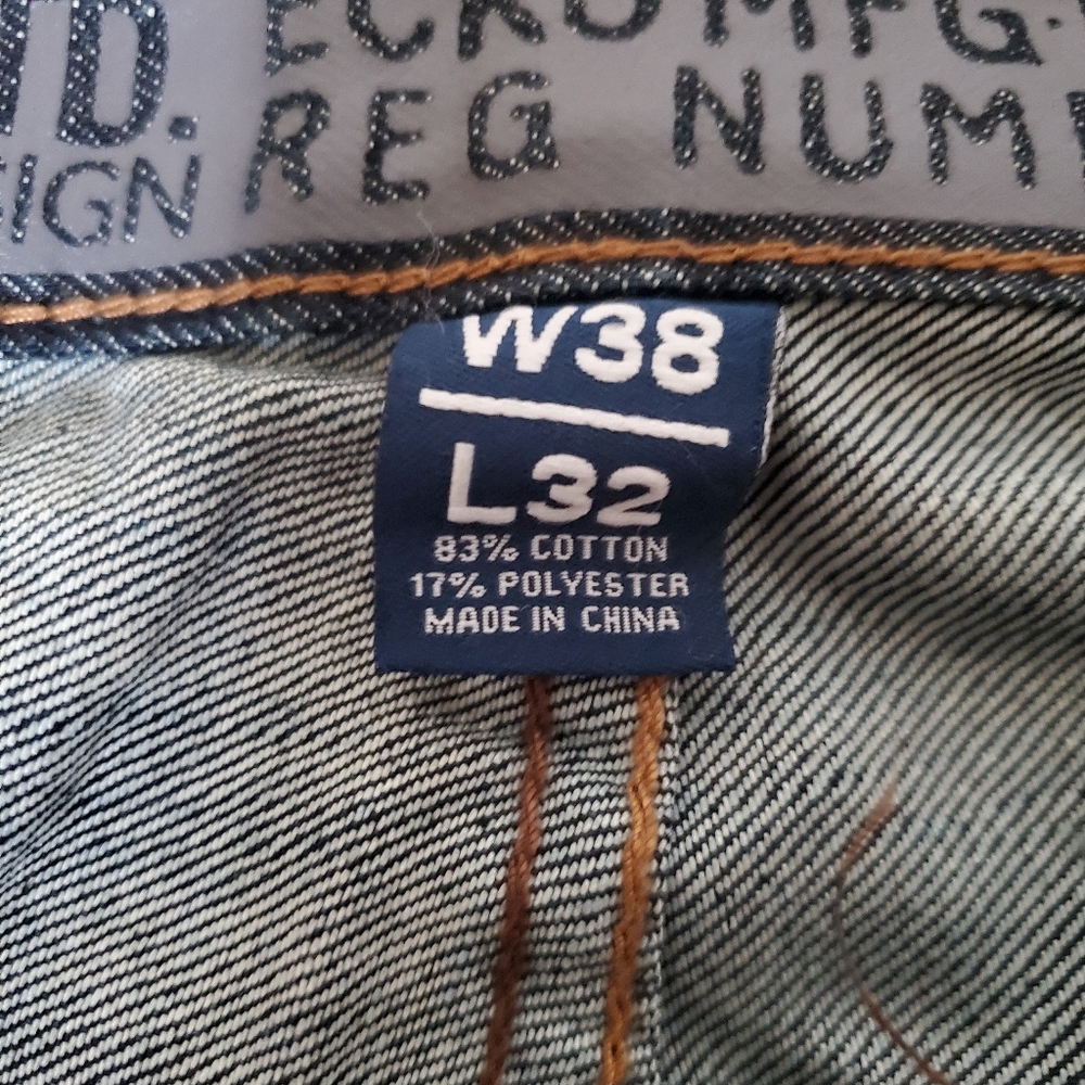 Ecko Mens Dark Wash W38 L32 Straight Leg Jeans - Picture 4 of 8